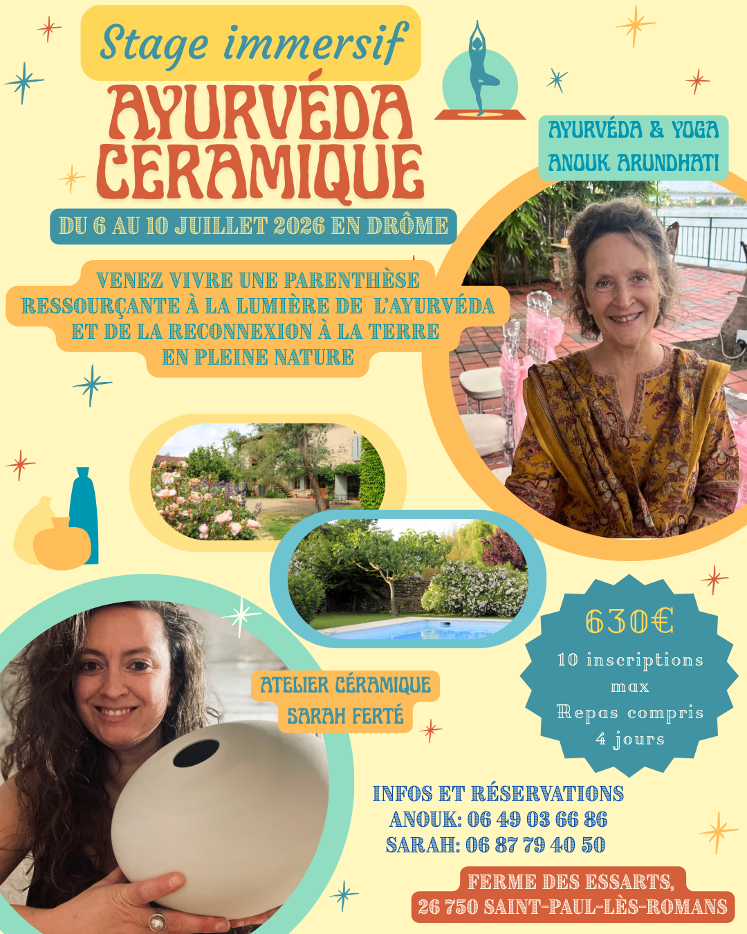 Immersion Ayurvéda & Céramique en pleine nature